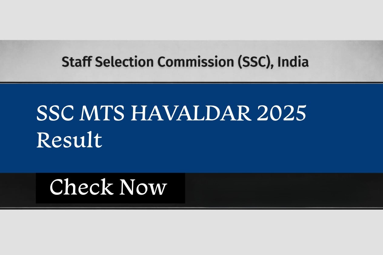 SSC MTS & Havaldar Vacancy 2025 Result - Soon